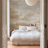 Cumulus Clouds wallpaper in Stone by Coordonne — interior