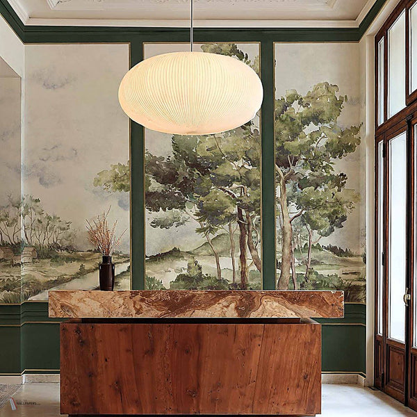 Damaskus View behang in Emerald van Coordonne — interieur