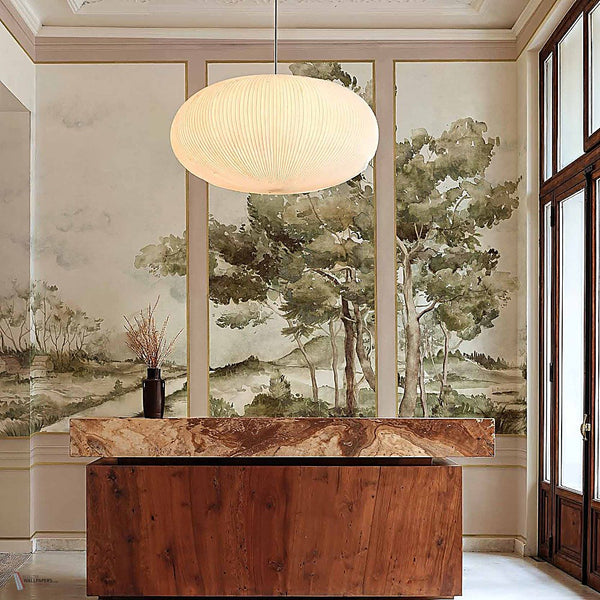 Damaskus View behang in Peach van Coordonne — interieur