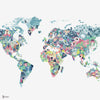 Diversity Map wallpaper in Snow by Coordonne