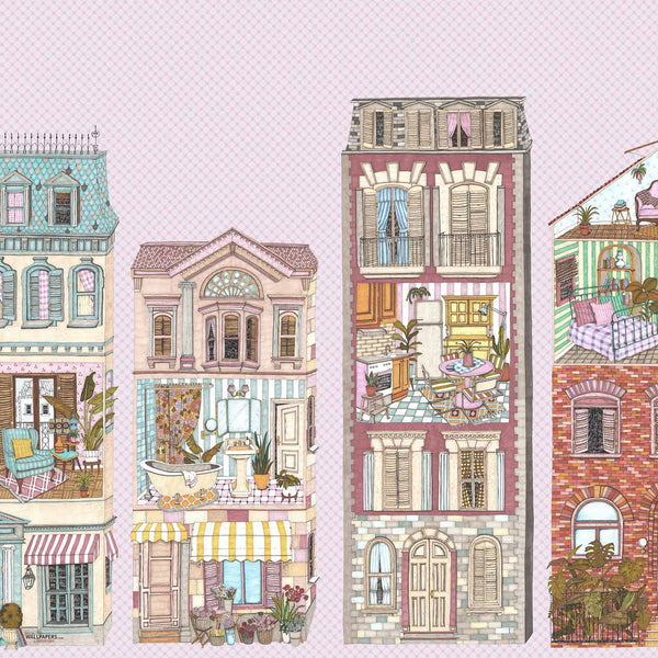 Dolls House Tapete in Pinky von Coordonne