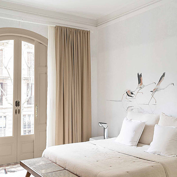 Donana Textile behang in Swan van Coordonne — interieur
