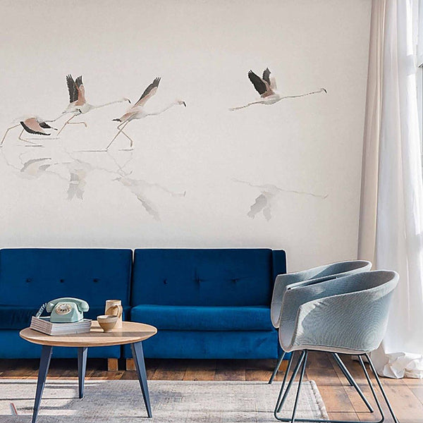 Donana Textile behang in Swan van Coordonne — interieur