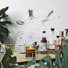 Donana Textile behang in Swan van Coordonne — interieur