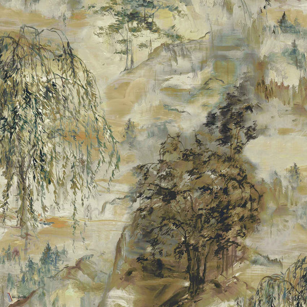 Dunhuang behang in Cardamom van Coordonne