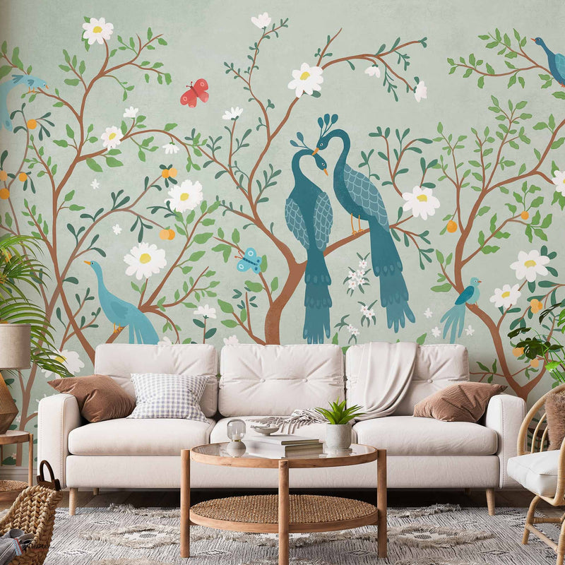 Edo Kids papier peint en Mint de Coordonne