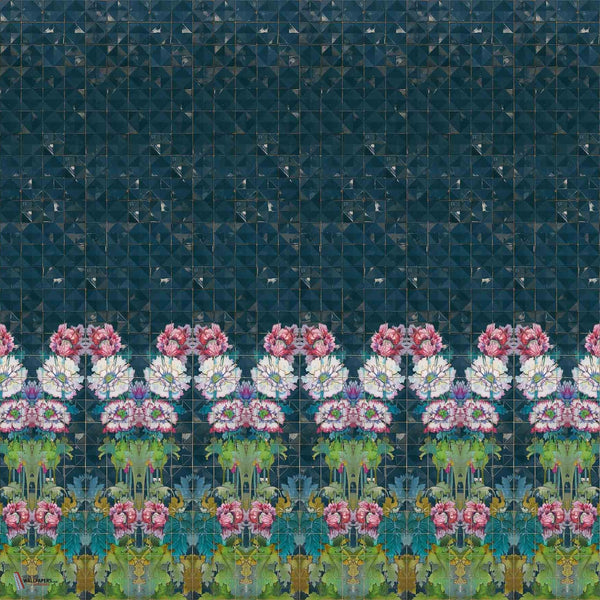 Elena Reig - Espejismo Modernista wallpaper in Blue by Coordonne