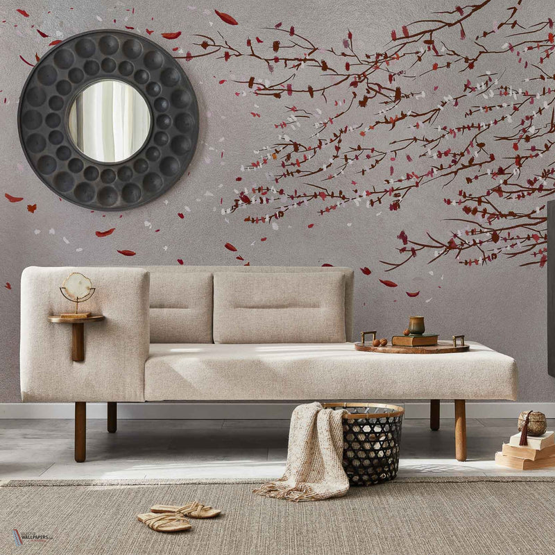 Eolia Metallics papier peint en Silver de Coordonne — intérieur