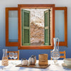 Forada wallpaper in Indigo by Coordonne — interior