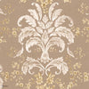 French Damask wallpaper in Stone by Coordonne