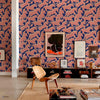 Galope wallpaper in Cobalt by Coordonne — interior