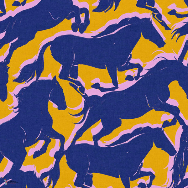 Galope wallpaper in Golden by Coordonne