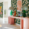 Galope wallpaper in Kumquat by Coordonne — interior
