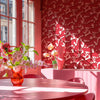 Galope wallpaper in Pink by Coordonne — interior
