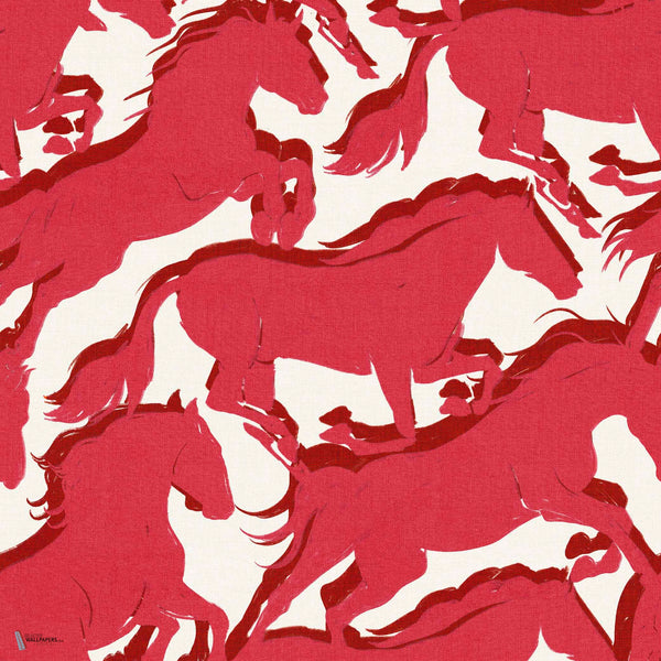 Galope wallpaper in Pink by Coordonne