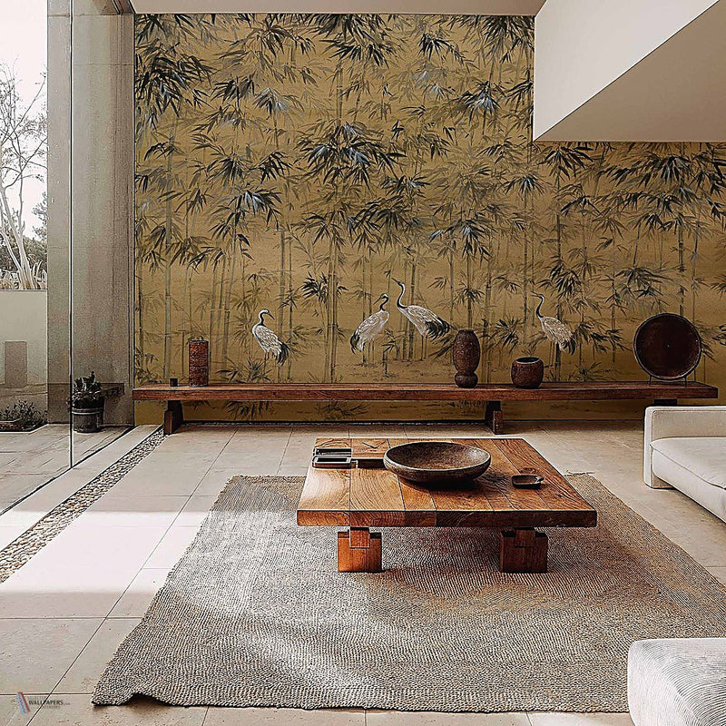 Garzas behang in Clow van Coordonne — interieur