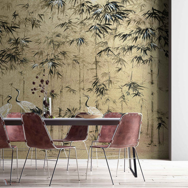 Garzas Metallics Tapete in Gold von Coordonne — Interieur