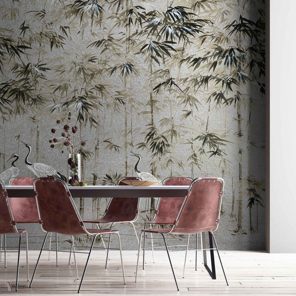 Garzas Metallics Tapete in Silver von Coordonne — Interieur
