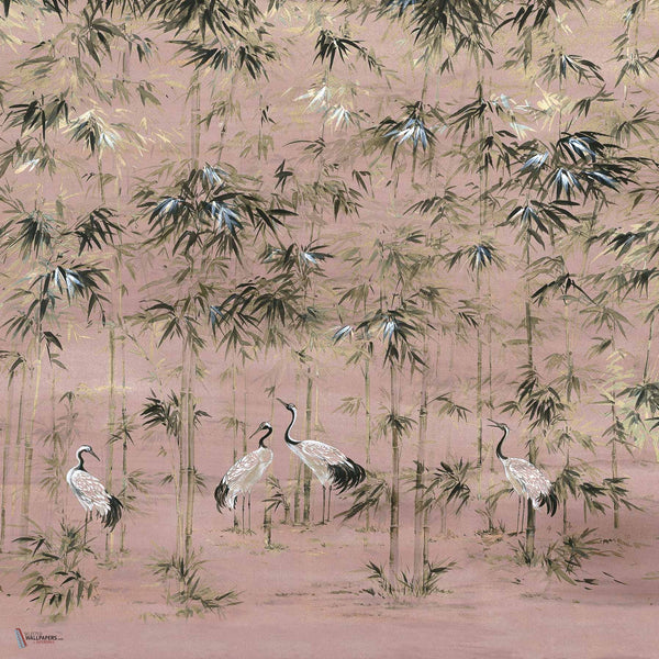 Garzas Textile wallpaper in Nude by Coordonne