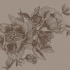 Giant Peonies wallpaper in Cacao by Coordonne
