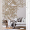 Giant Peonies wallpaper in Papirus by Coordonne — interior