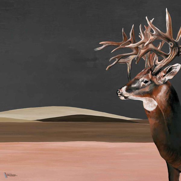 Great Deer Tapete in Nude von Coordonne