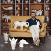 Guille Garcia-Hoz - Ceramic Fauna wallpaper in Fulgor by Coordonne — interior
