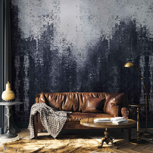 Gustave Metallics behang in Silver van Coordonne — interieur