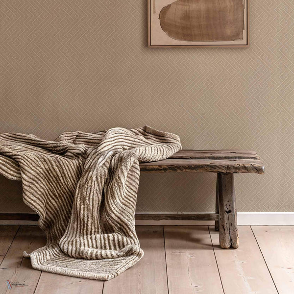 Interwoven behang in Stone van Coordonne — interieur