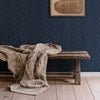 Interwoven behang in Ultramarine van Coordonne — interieur