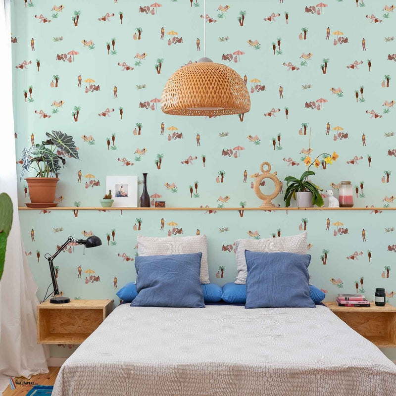 Isabelle Feliu - One day at the Beach wallpaper by Coordonne