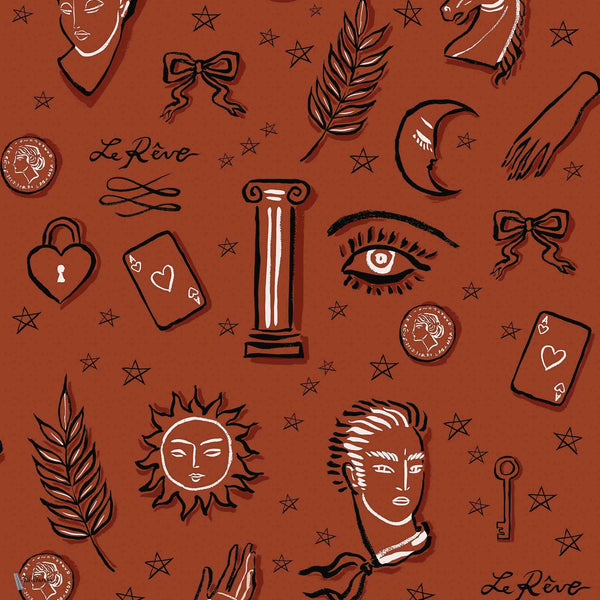 Jordi Labanda - Le Reve wallpaper in Terracota by Coordonne