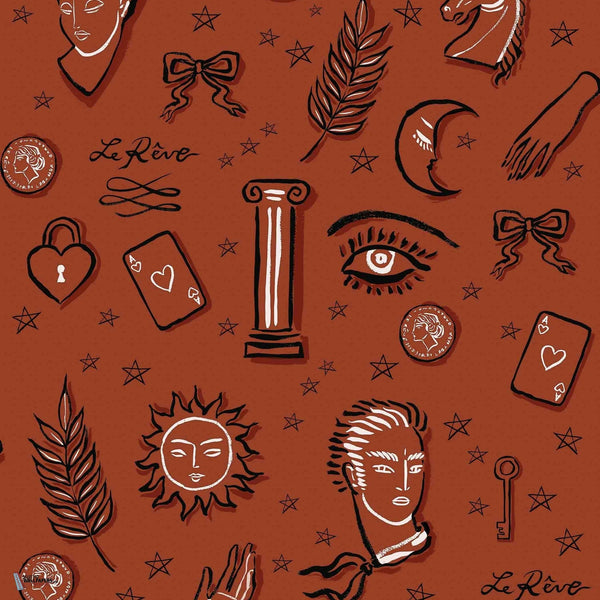 Jordi Labanda - Le Reve wallpaper in Terracota by Coordonne