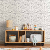 Jumping Bambis wallpaper in Linen by Coordonne — interior