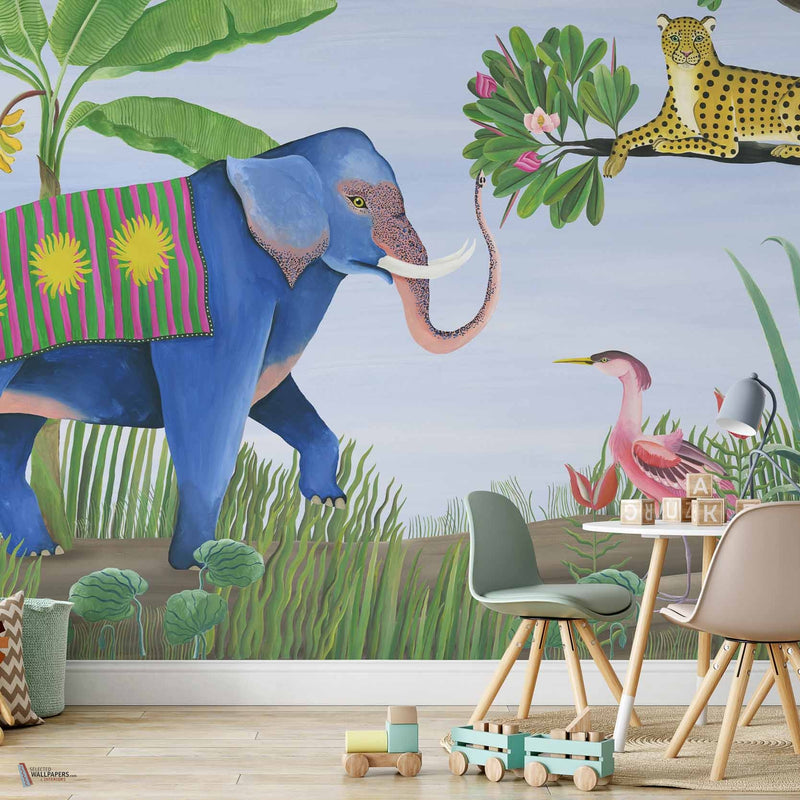 Jungle Friends papier peint en Lavender de Coordonne — intérieur