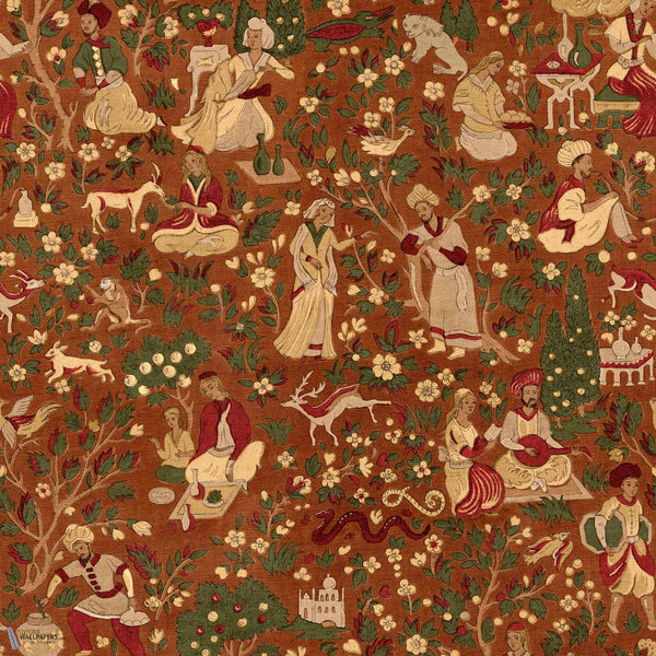 Kalamkari Tapete in Caramel von Coordonne