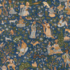 Kalamkari Tapete in Indigo von Coordonne