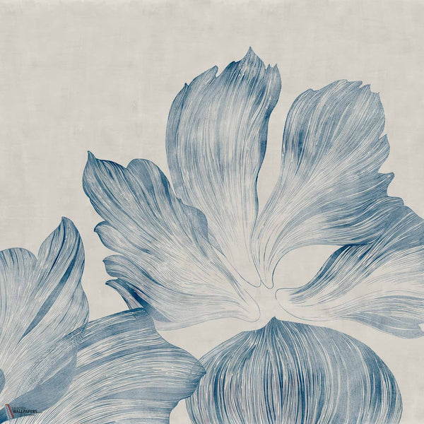 Kamala Tapete in Indigo von Coordonne