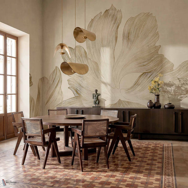 Kamala Tapete in Stone von Coordonne — Interieur
