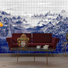 Kami behang in Blue Spirulina van Coordonne — interieur
