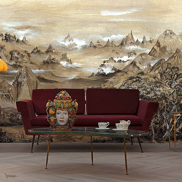 Kami behang in Maca van Coordonne — interieur