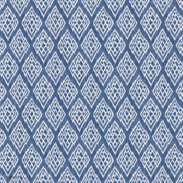 Kasuri wallpaper in Blue by Coordonne