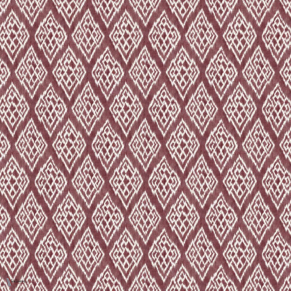 Kasuri wallpaper in Wine by Coordonne
