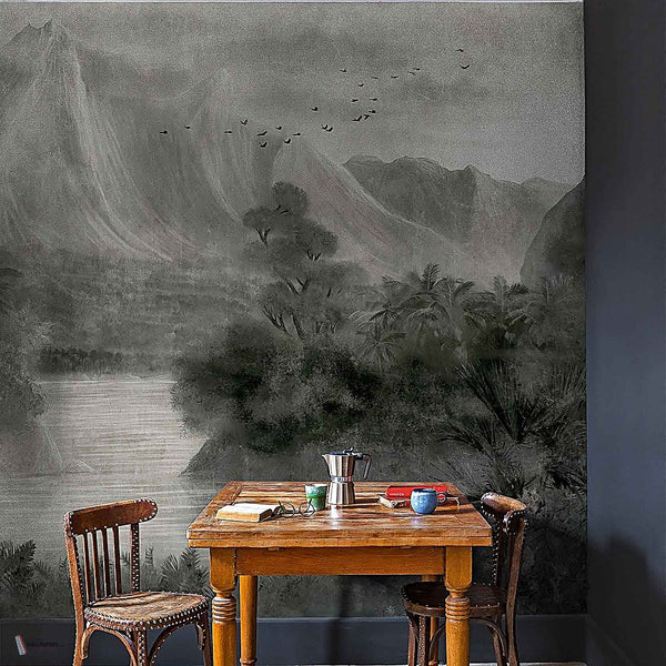 Kodo behang in Chia seed van Coordonne — interieur