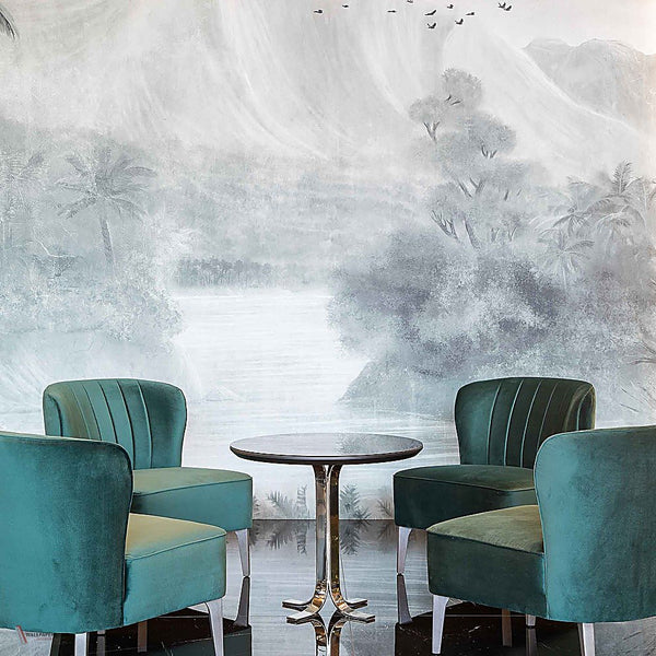 Kodo behang in Chia seed van Coordonne — interieur