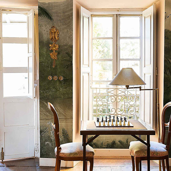 Kodo behang in Maca van Coordonne — interieur