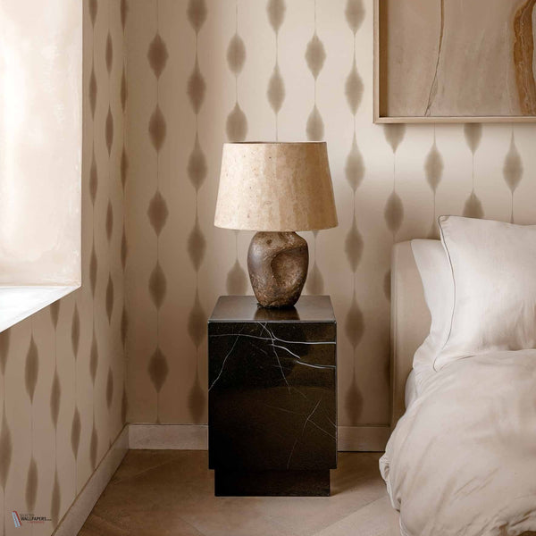 Kumo wallpaper in Jute by Coordonne — interior
