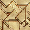 L-Geometric Metallics behang in Gold van Coordonne