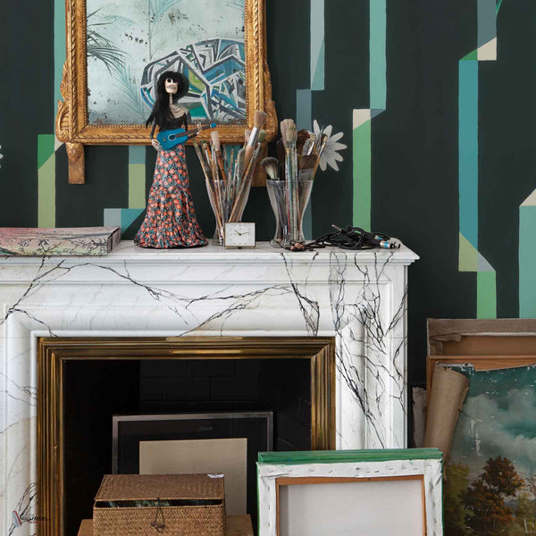 La Bien Querida - Flor de Cactus Tapete in Noche von Coordonne — Interieur