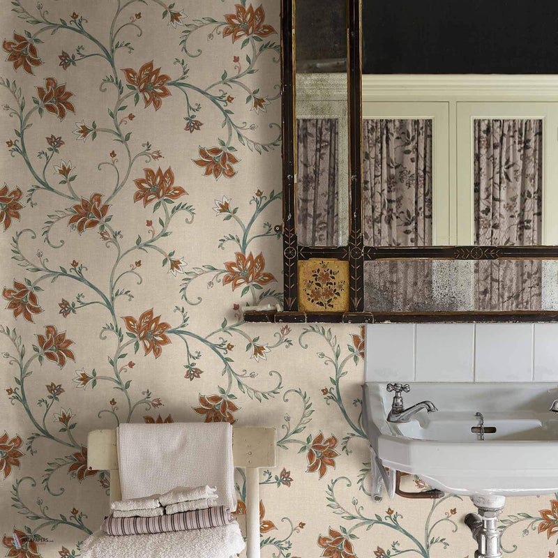 Lily papier peint en Green de Coordonne — intérieur